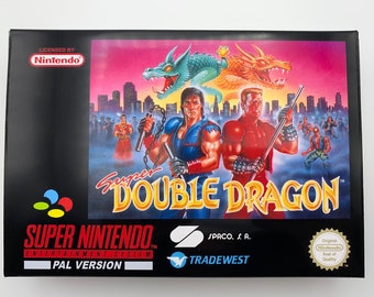 SNES Replacement Box & Tray - Super Double Dragon Pal Esp NO GAME included