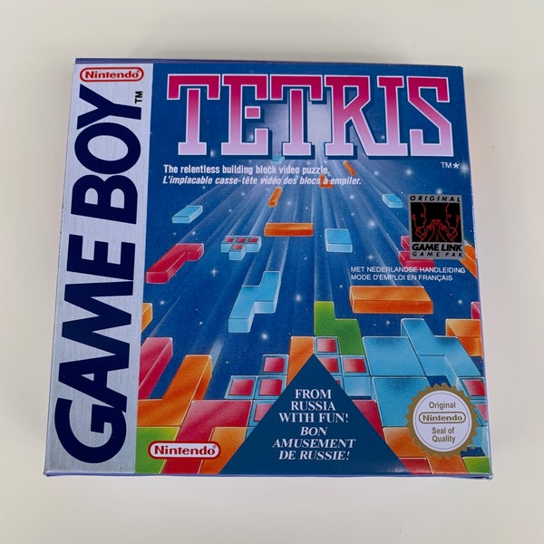 Boîte et plateau de remplacement GB - Tetris PAL FAH Aucun jeu inclus