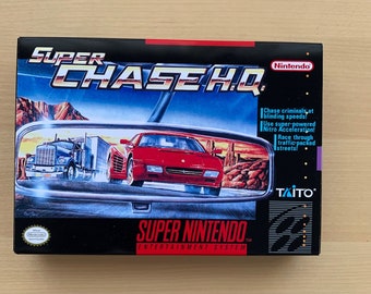 Snes Replacement Box & Tray - Super Chase HQ Ntsc Usa NO GAME included