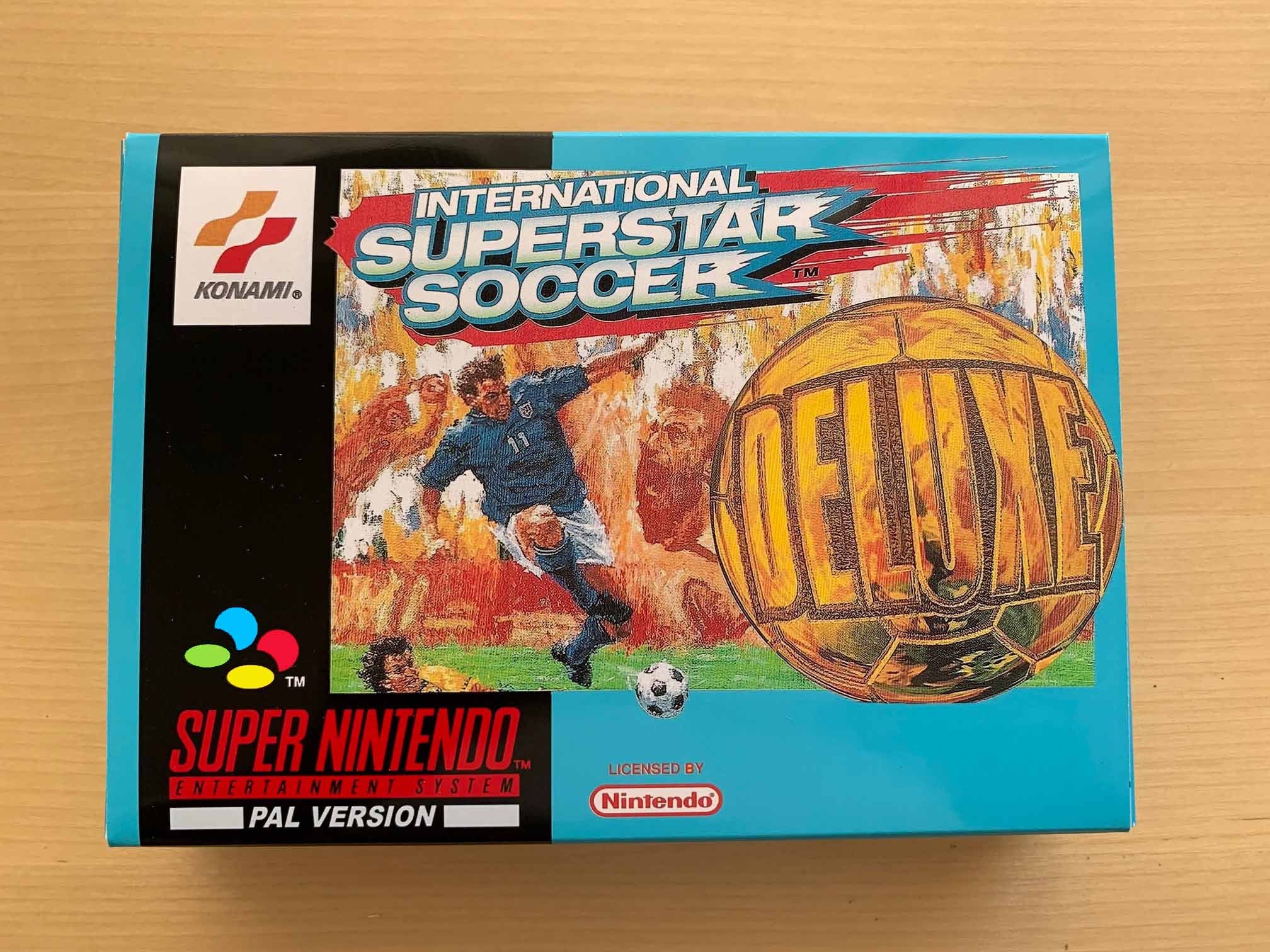 International Superstar Soccer Deluxe Sega Genesis Repro Game 