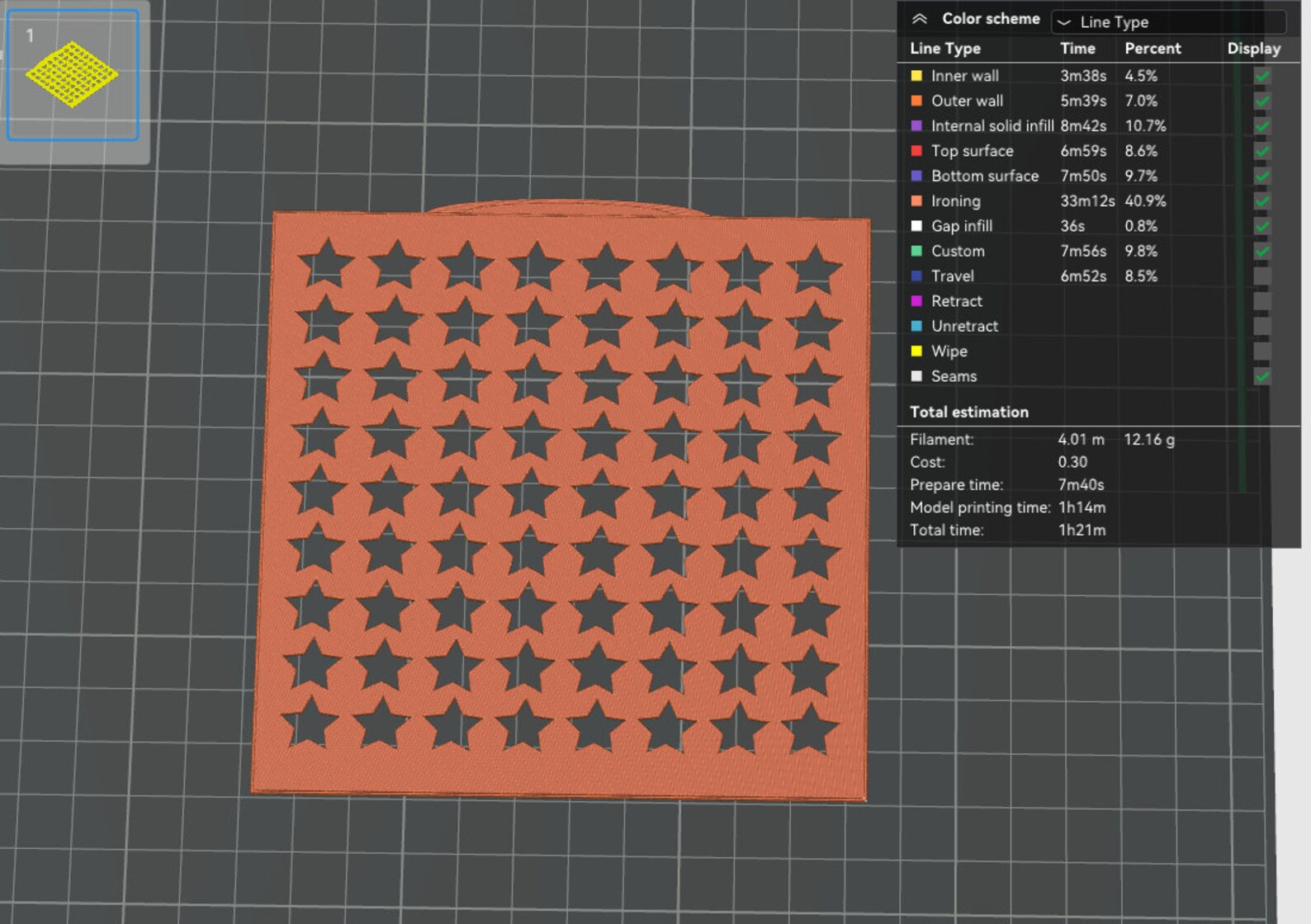 Christmas Star Sprinkle Stencil - Digital Download STL File for 3D ...