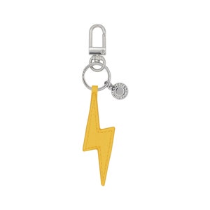 Lightning Bolt Keychain, Faux Leather Keychain, Force of Nature, Charm Keychain, Clasp Keychain, Men and Women Keychain, Lightning Charm