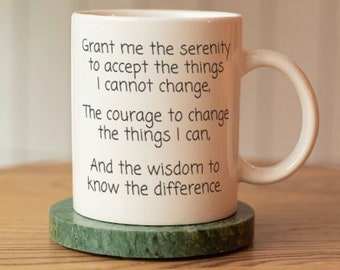 Serenity prayer mug, Serenity prayer coffee mug, Serenity Prayer, Christian mug, Inspirational mug, Christian gift