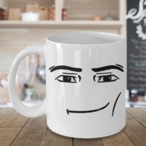 Roblox Gift - Roblox man mug, Roblox guy mug, Roblox face, Roblox block face mug, funny gamer mug