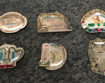 Ashtray of the States and Canada (Set of Six)