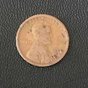 1918 America Wheat Penny No Mint Mark