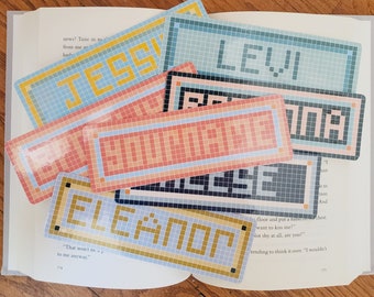 Personalized Name Bookmark | Custom Bookmark | Unique Mosaic Bookmark | Bookish Gift | Gift For Avid Readers