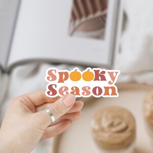 Cute Spooky Season Halloween Sticker | Spooky Season | Pumpkin Sticker | Trendy Fall Sticker