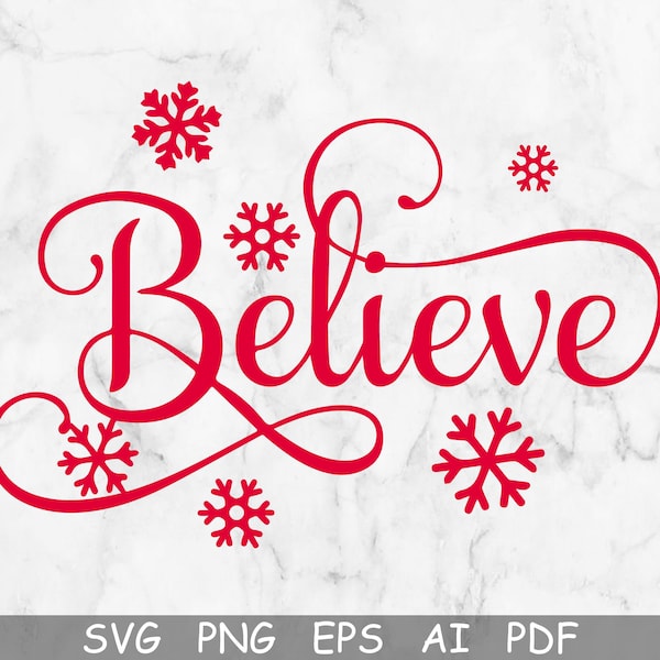 Believe SVG, Christmas SVG, Winter Door Sign SVG, Cricut, Silhouette, Glowforge, Christmas Clipart, Believe Png,Holiday Svg,Instant Download