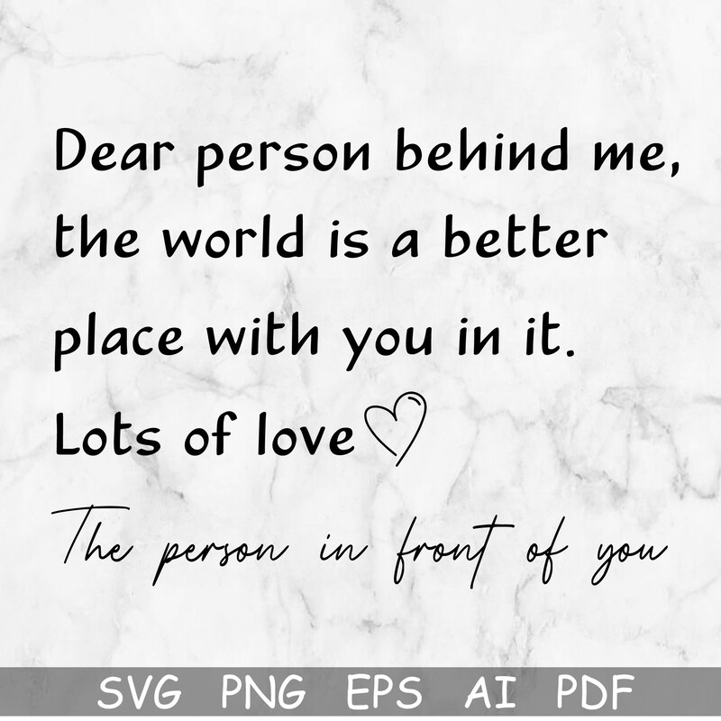 Dear You Card - Etsy