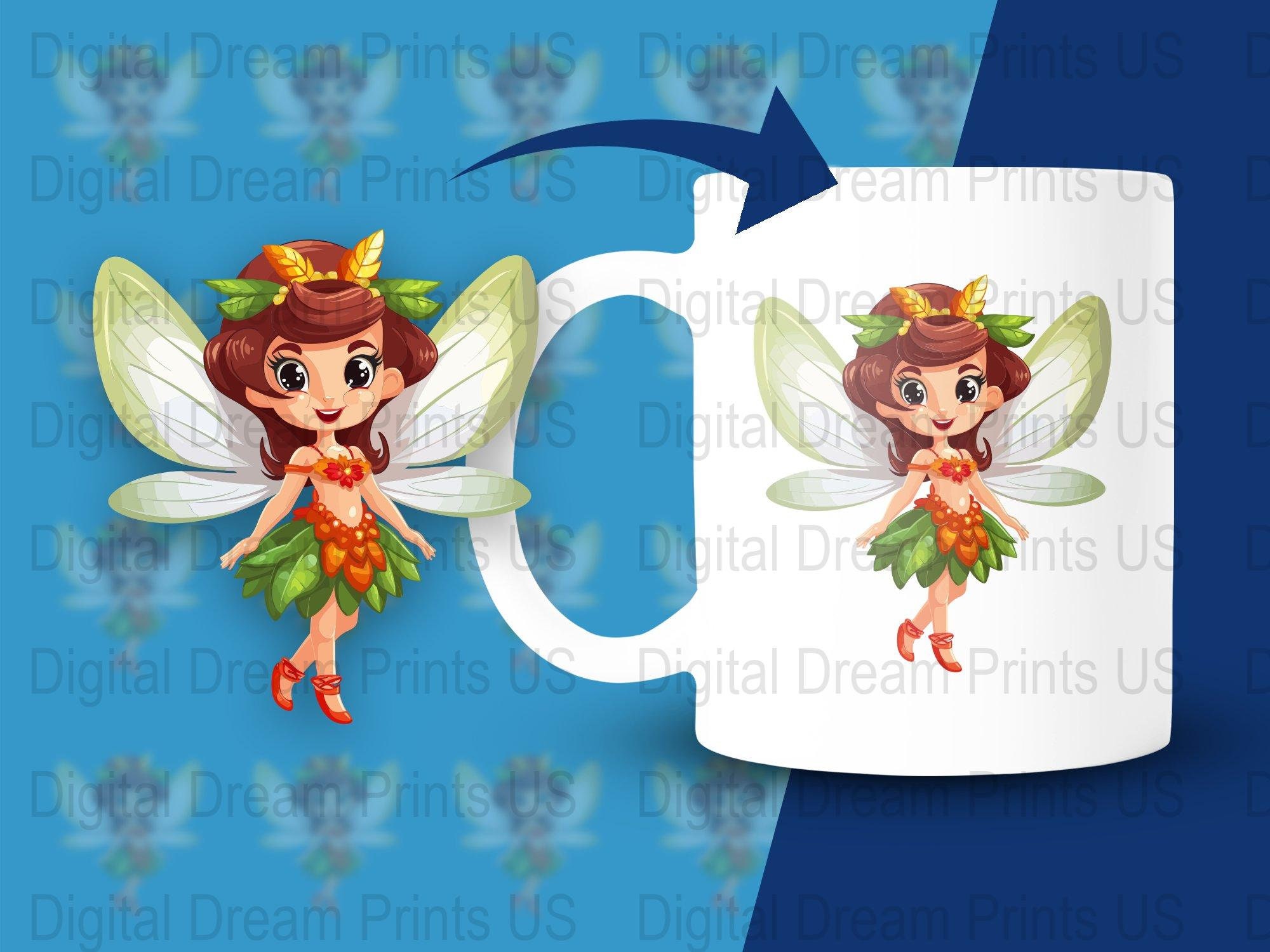 Cartoon Fairy SVG PNG EPS Pdf Vector Graphics Stickers - Etsy