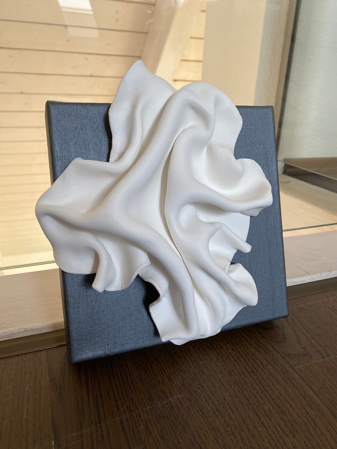 Minimalist Clay on Canvas, Wall Art, 3D Art, Decorer, Canvas Wall Art