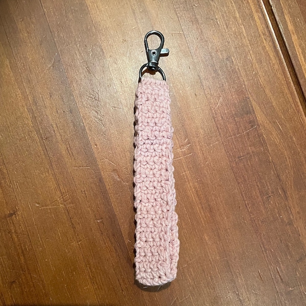 Crochet Keychain Wristlet, Keyholder, Crochet Car Accessories, Gift for her