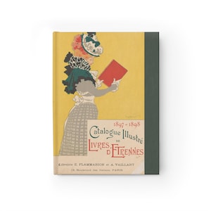 Vintage Journal | Artistic Notebook, Gift for Writers, Creative Journaling, Elegant Diary, Collectible French Illustration