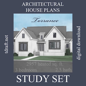 French Country Design, Torrance design, 2957 heated sq. ft., 3 Bedroom, 2.5 Bath 2 car GA , 2 story, custom designing, blueprints plans
