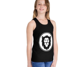 Lion in Circle Kid's Jersey Tank Top