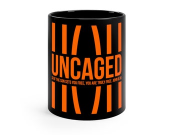 UNCAGED 11oz Black Mug