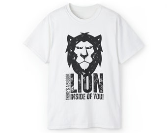 Lion Graphic Black Grunge