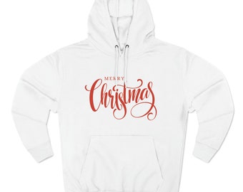 Merry Christmas Pullover Hoodie: Unisex Holiday Sweatshirt