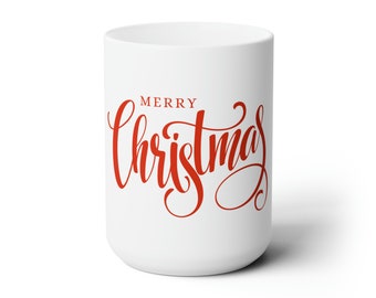 Merry Christmas Ceramic Mug 15oz