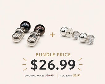 Earring Backs Bundle for Thin & Standard Studs, Hypoallergenic Silicone + Sterling Silver Set