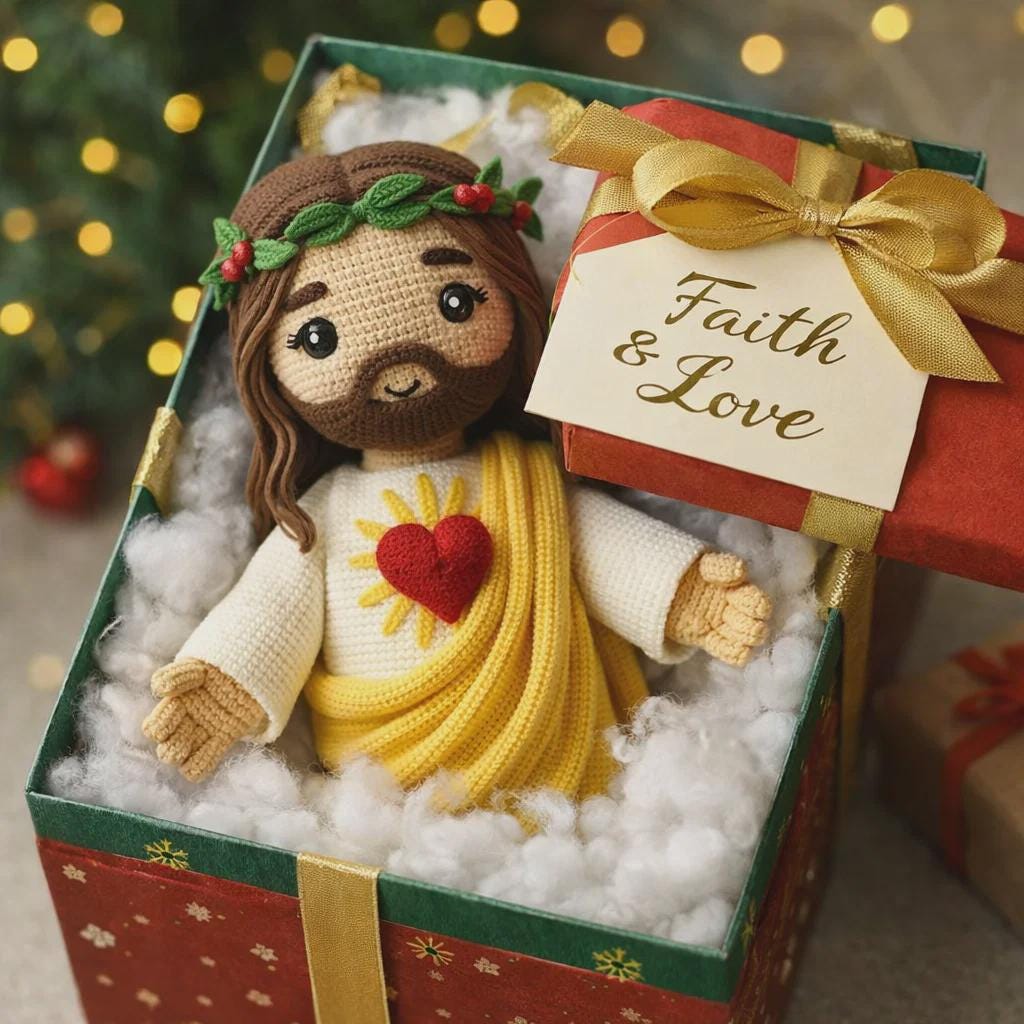 RVEAFA Mini Jésus en peluche, cadeau chrétien pour femme, foi, Dieu Jésus mignon au crochet, décoration religieuse pour femme, homme, enfant, cadeaux chrétiens pour anniversaire, Noël -03 (bleu RVEAFA Mini Jésus en peluche, cadeau chrétien pour femme, foi, Dieu Jésus mignon au crochet, décoration religieuse pour femme, homme, enfant, cadeaux chrétiens pour anniversaire, Noël -03 (bleu