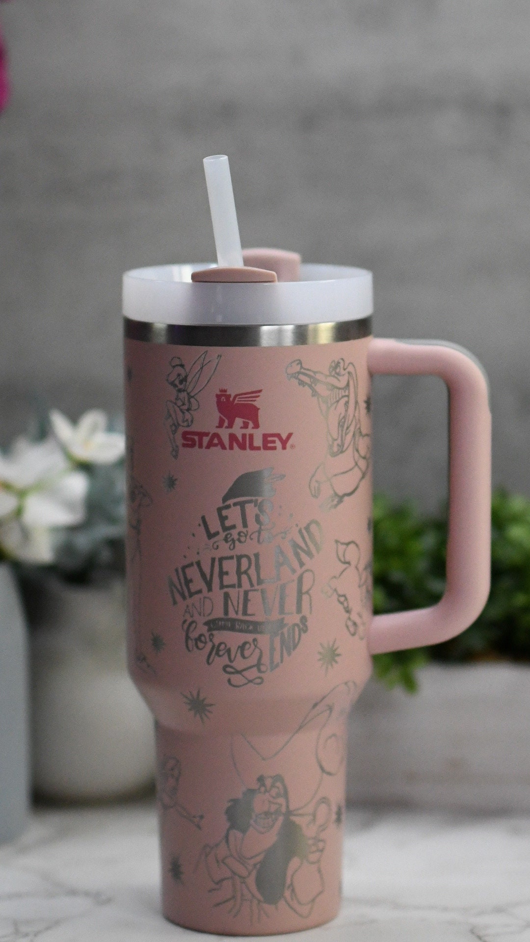 Stanley 30/40 Oz Quencher Beauty and Beast 360 Laser Engraving Gifts for  Him/ Her/ Christmas/ Holidays 