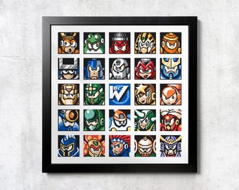 ロックマン6 18 x 24インチ ビデオゲームポスター - Etsy 日本
