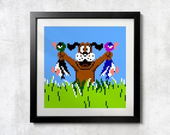 NES Duck Hunt Dog Poster - Wall Print