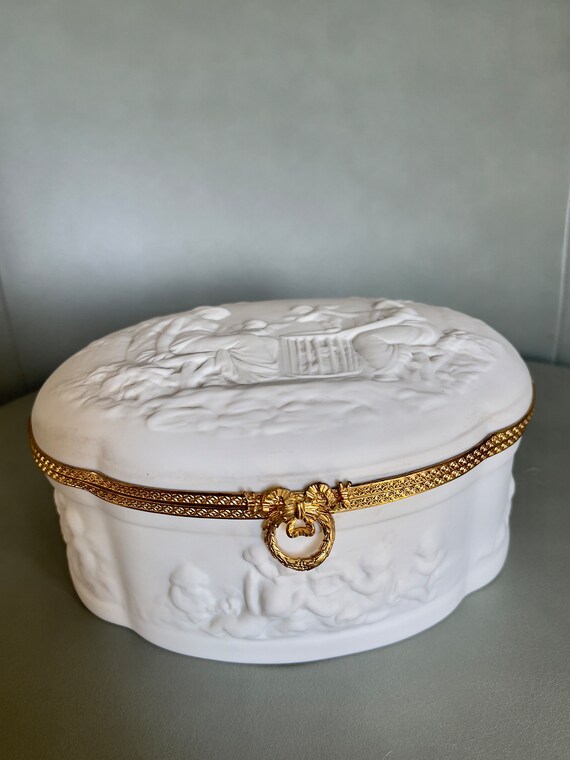 Limoges J.L.Coquet dresser box jewelry casket - image 6