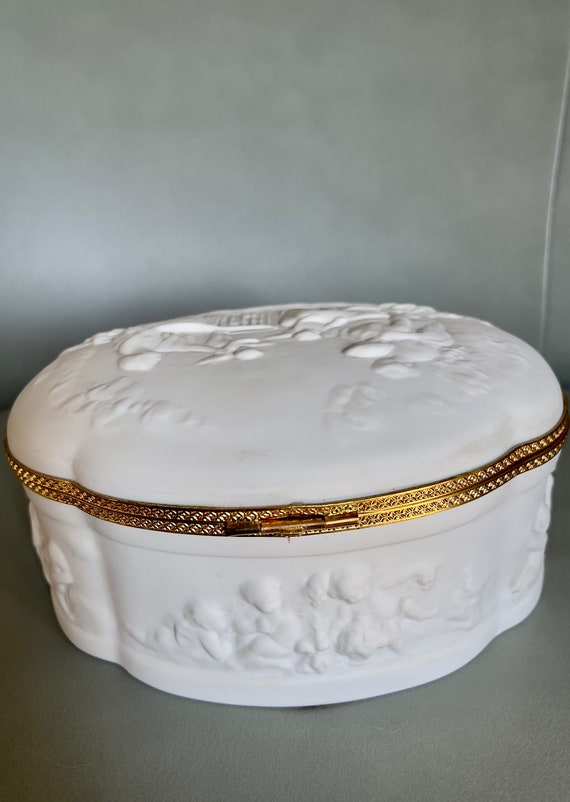 Limoges J.L.Coquet dresser box jewelry casket - image 8