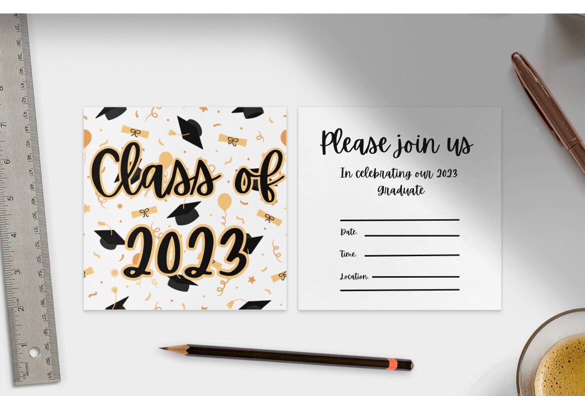 Graduation 2023 Svg printable invitation graduation 2023 printable