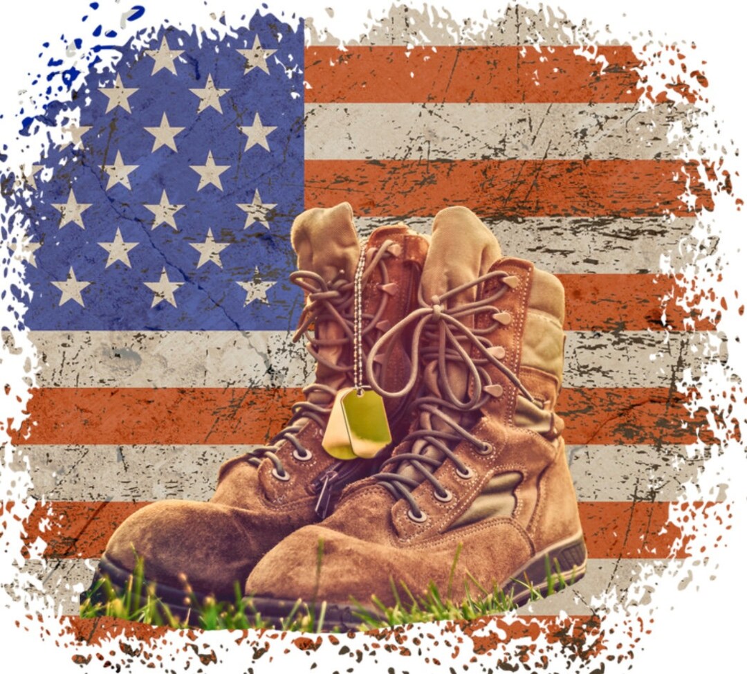 Military Themed Svg Combat Boots Svg Patriotic Dog Tags Svg Etsy