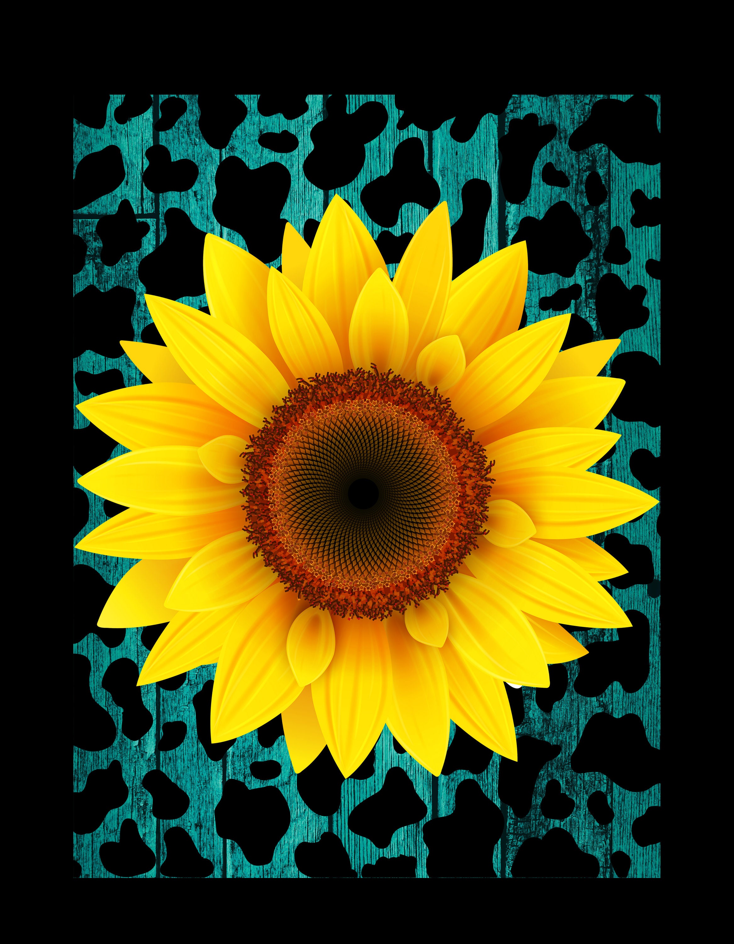 Aggregate 55 cow and sunflower wallpaper super hot  incdgdbentre