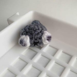 Handmade Crochet Baby Pebble Rock Dandy World Mini Plush Doll Art Collectible