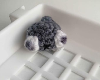 Handmade Crochet Baby Pebble Rock Dandy World Mini Plush Doll Art Collectible