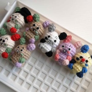 Handmade Crochet Baby Looey Dandy World Mini Plush Doll Art Collectible