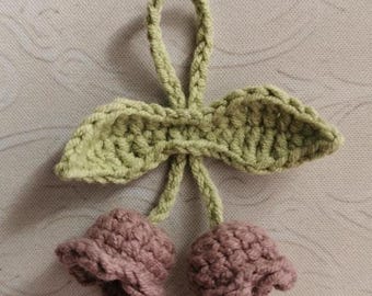 Handmade Crochet Adjustable Bell Flower Plant Keychain Decoration