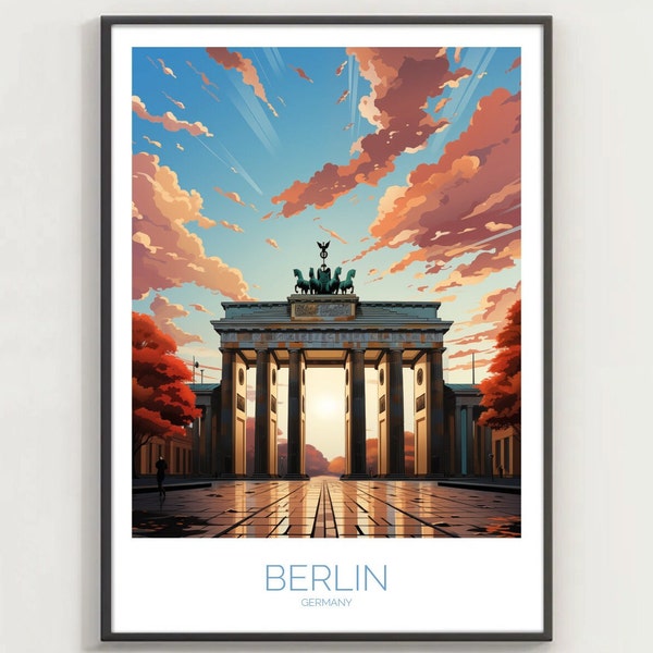 Berlijn - Duitsland - Brandenburger Tor - Home Decor Poster, Cadeau, Reissouvenir, Muurkunst