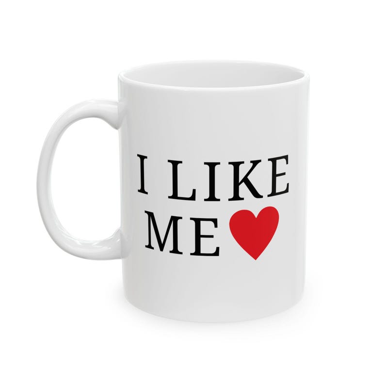 Taza Corazón I Like Me Deadpool y Wolverine Película de Superhéroes imagen 1