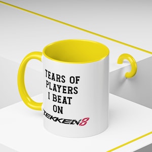 Taza de cerámica para gamer de Tekken 8: Lágrimas de jugador