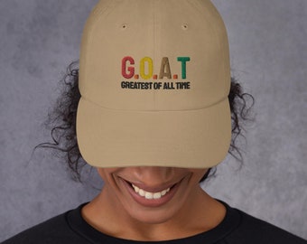 Embroidered GOAT Greated of all time hat