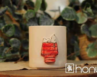 Mug Snoopy Handmade Ceramic