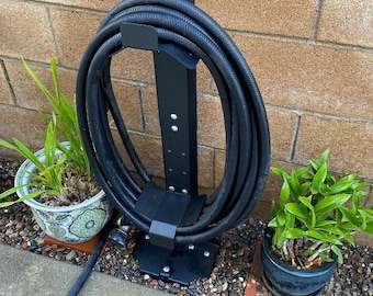 Garden Hose Reel Holder Stand Storage w/ Ground Stakes -Upto 125-Ft Hoses