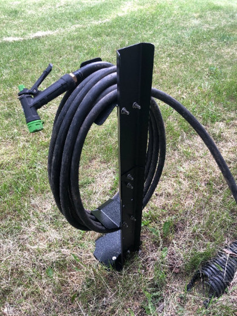 Garden Hose Reel Holder Stand Storage W/ Ground Stakes upto Etsy