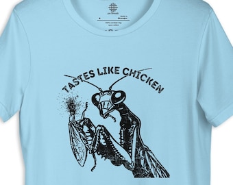 Praying Mantis T Shirt Funny Weird Crazy Shirts for Women Men Man Eater Cute Insect Shirt Cool Graphic Shirts Dark Humor Tee Silly Saying