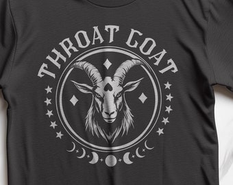 Throat Goat T-Shirt: Funny Adult Humor Bachelorette Party Tee