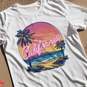 Retro California Sunset Tee: West Coast Graphic T-Shirt