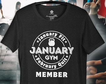Januar Gym Quitter T-Shirt, Gym Hater Tee