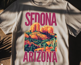 Sedona Arizona T-Shirt: Retro State Tee